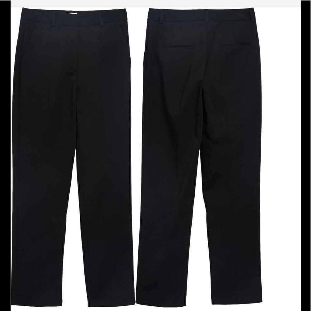 Paul & Joe Women’s sister matchias twill straight leg black trousers Sz 40, NWT
